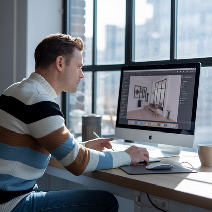 X-ops und Kunde sehen die Planung am Tablet